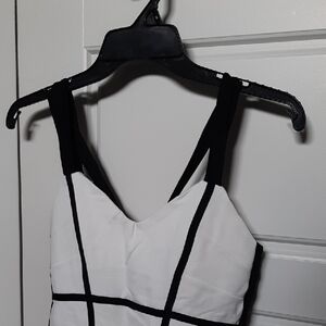 Bardot Black and White Strappy Dress